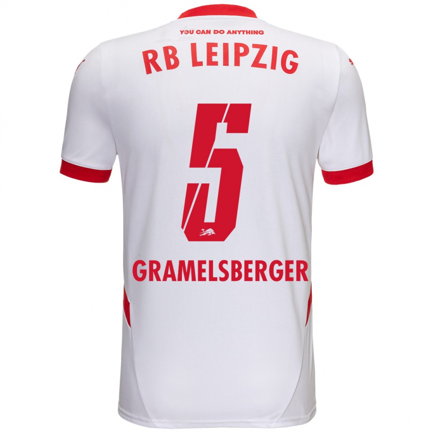 Damen Lennert Gramelsberger #5 Weiß Rot Heimtrikot Trikot 2024/25 T-Shirt Schweiz