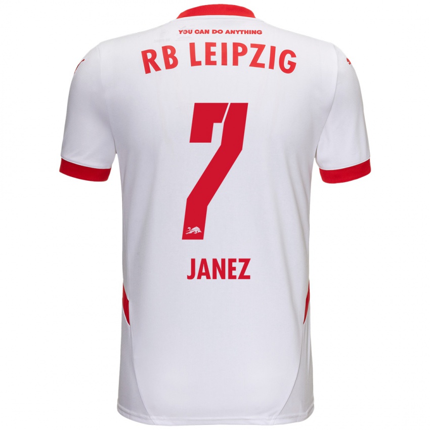 Damen Korina Lara Janež #7 Weiß Rot Heimtrikot Trikot 2024/25 T-Shirt Schweiz