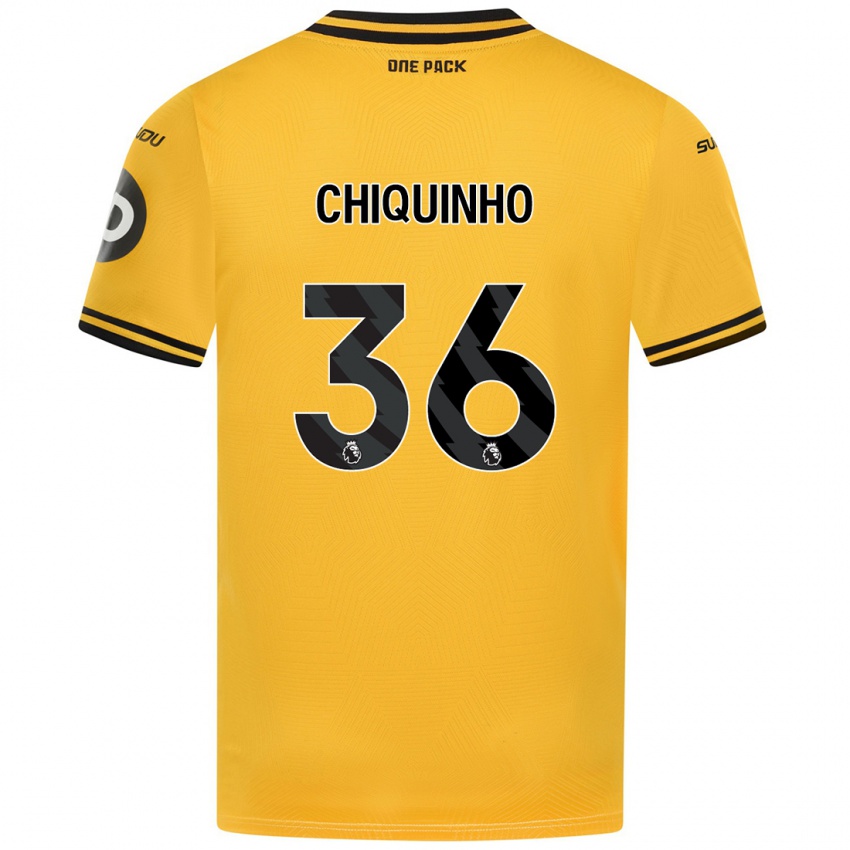 Femme Maillot Chiquinho #36 Jaune Tenues Domicile 2024/25 T-Shirt Suisse