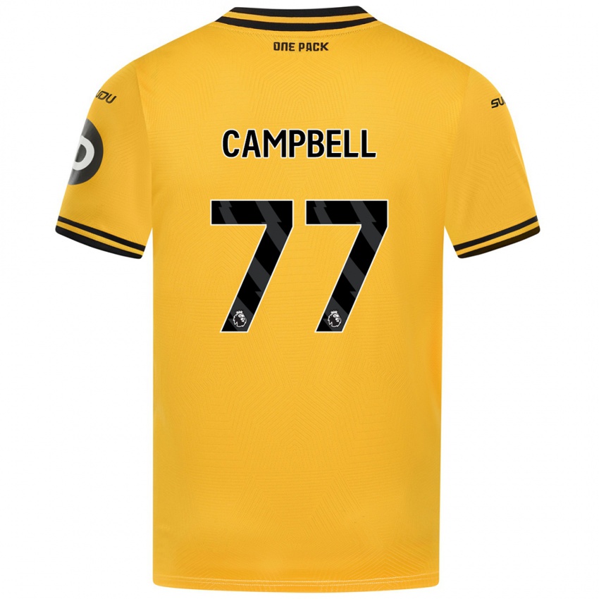 Femme Maillot Chem Campbell #77 Jaune Tenues Domicile 2024/25 T-Shirt Suisse