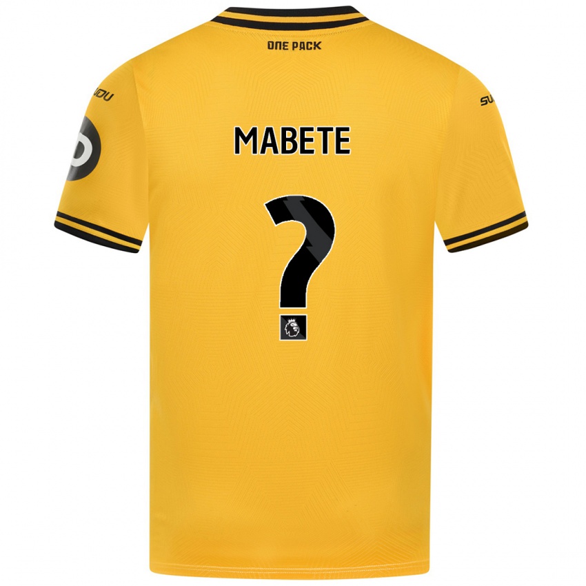 Femme Maillot Filozofe Mabete #0 Jaune Tenues Domicile 2024/25 T-Shirt Suisse