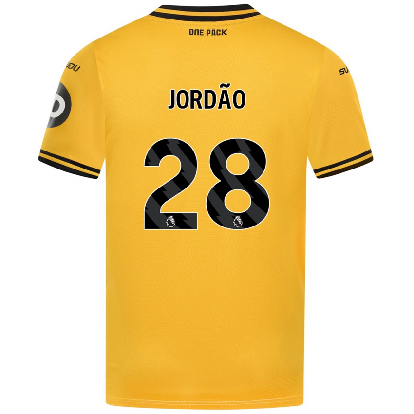 Femme Maillot Bruno Jordão #28 Jaune Tenues Domicile 2024/25 T-Shirt Suisse