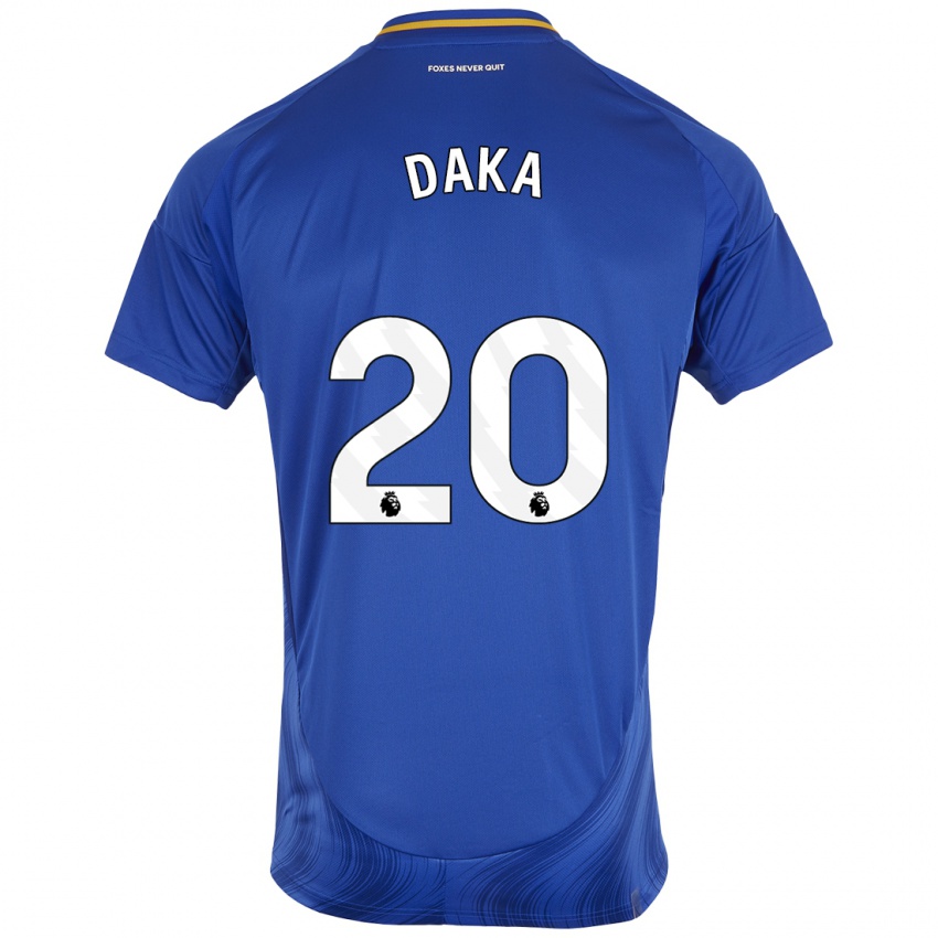 Damen Patson Daka #20 Blau Weiß Heimtrikot Trikot 2024/25 T-Shirt Schweiz