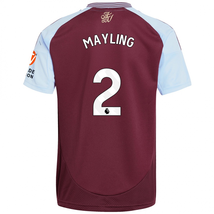 Femme Maillot Sarah Mayling #2 Bordeaux Bleu Ciel Tenues Domicile 2024/25 T-Shirt Suisse