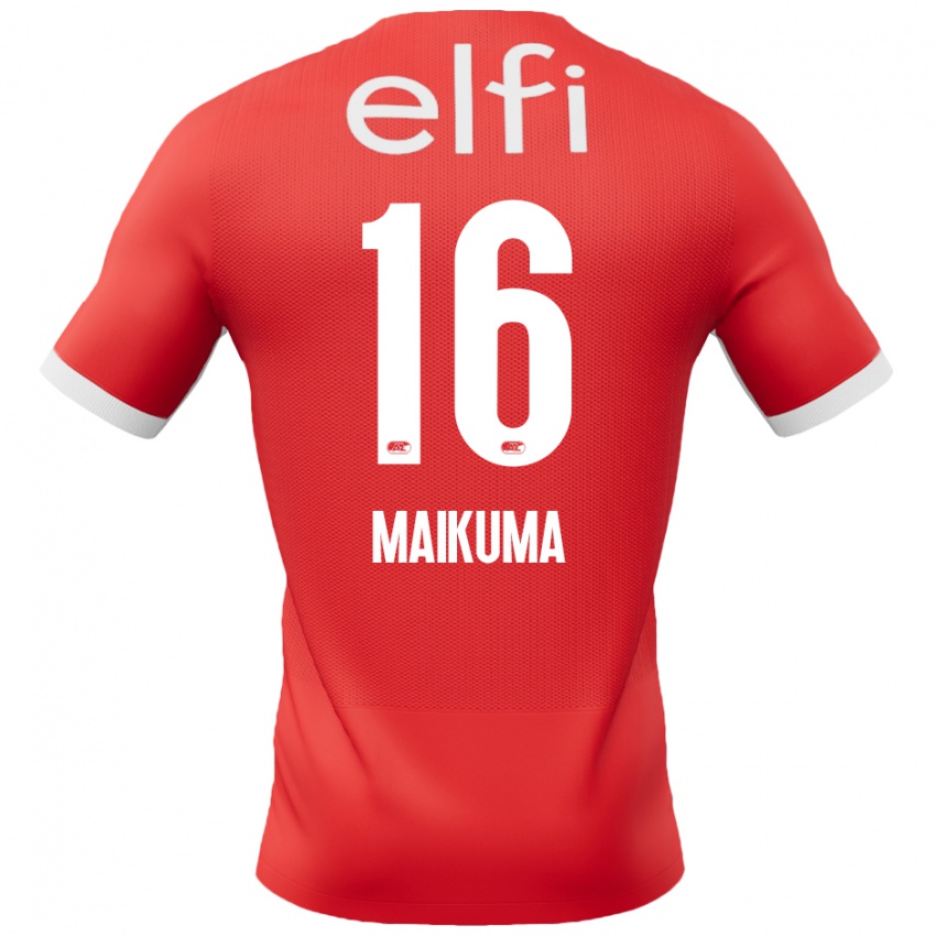 Damen Seiya Maikuma #16 Rot Weiß Heimtrikot Trikot 2024/25 T-Shirt Schweiz