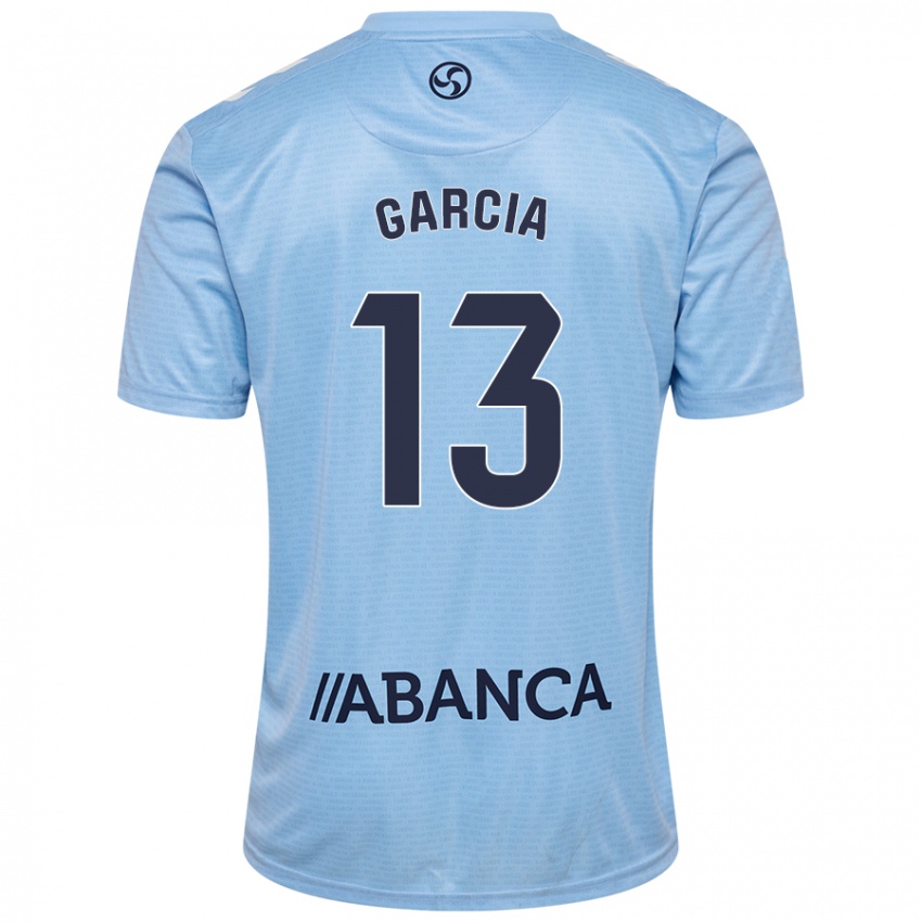 Femme Maillot Raul Garcia #13 Bleu Ciel Tenues Domicile 2024/25 T-Shirt Suisse