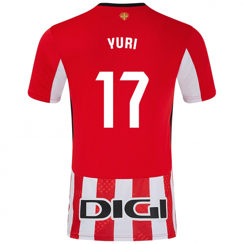 Damen Yuri Berchiche #17 Rot Weiß Heimtrikot Trikot 2024/25 T-Shirt Schweiz