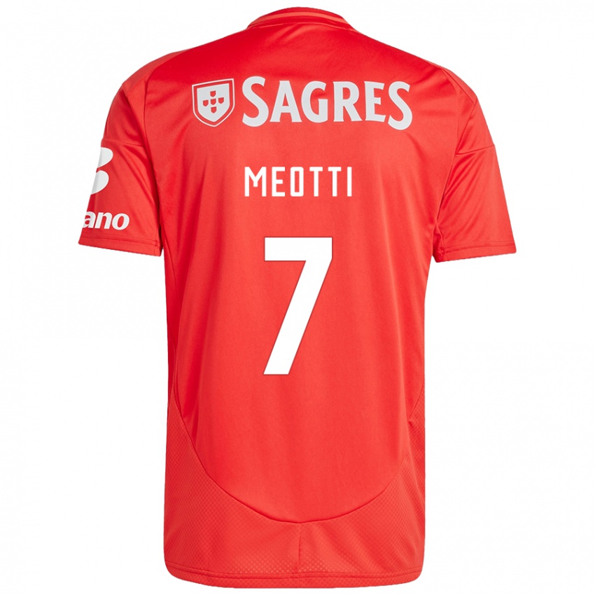 Damen Carlos Meotti #7 Rot Weiß Heimtrikot Trikot 2024/25 T-Shirt Schweiz