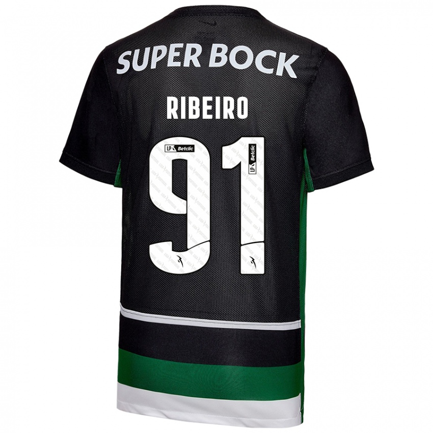 Damen Rodrigo Ribeiro #91 Schwarz Weiß Grün Heimtrikot Trikot 2024/25 T-Shirt Schweiz