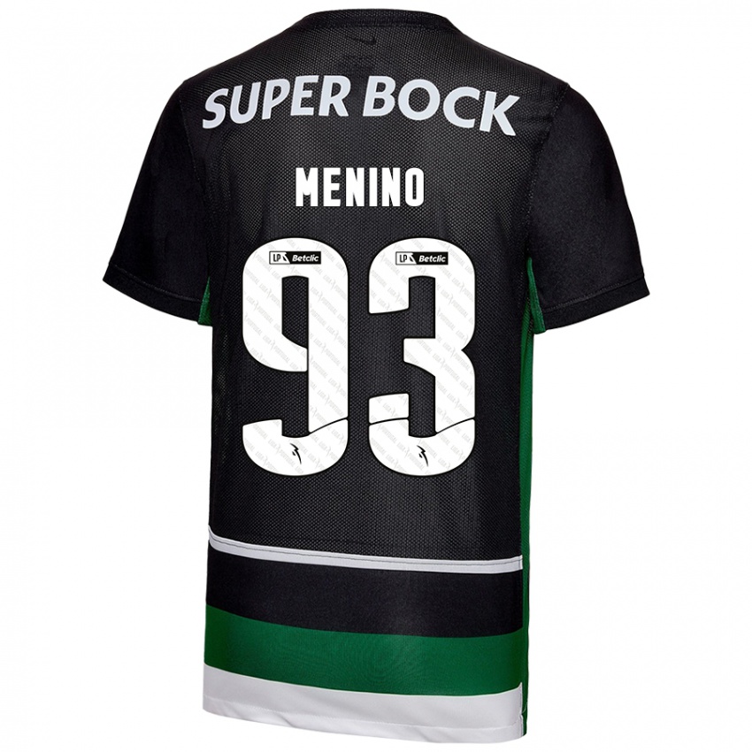 Damen Miguel Menino #93 Schwarz Weiß Grün Heimtrikot Trikot 2024/25 T-Shirt Schweiz