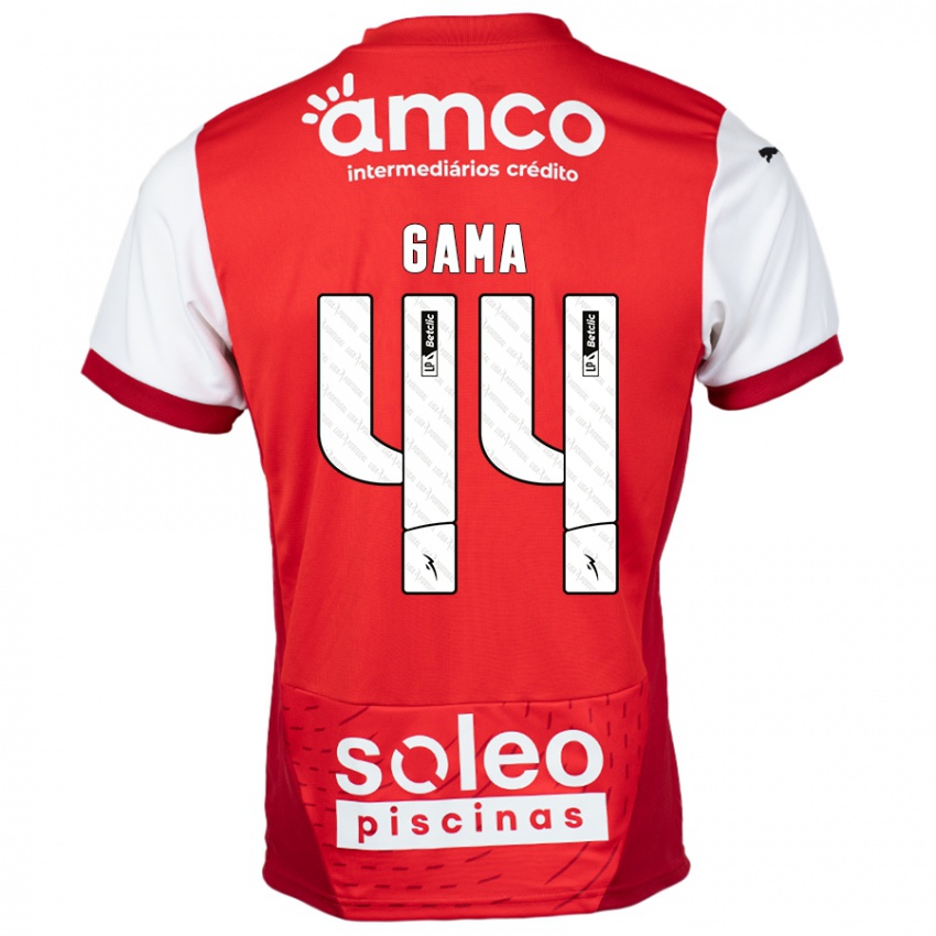 Damen Dinis Gama #44 Rot Weiß Heimtrikot Trikot 2024/25 T-Shirt Schweiz