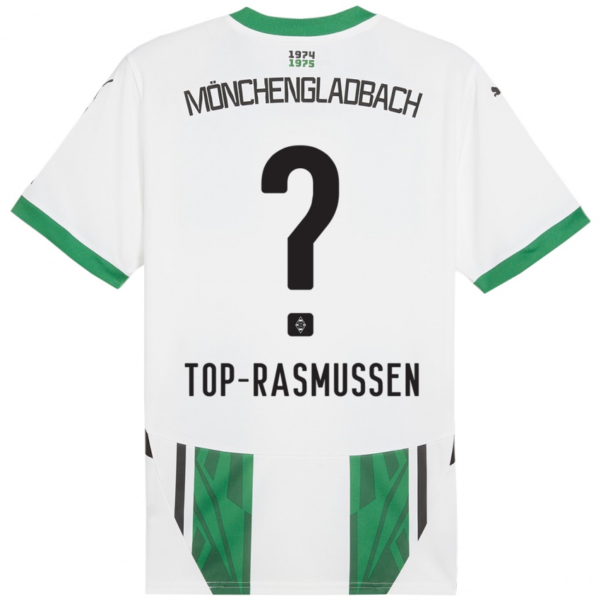 Femme Maillot Tristan Top-Rasmussen #0 Blanc Vert Tenues Domicile 2024/25 T-Shirt Suisse