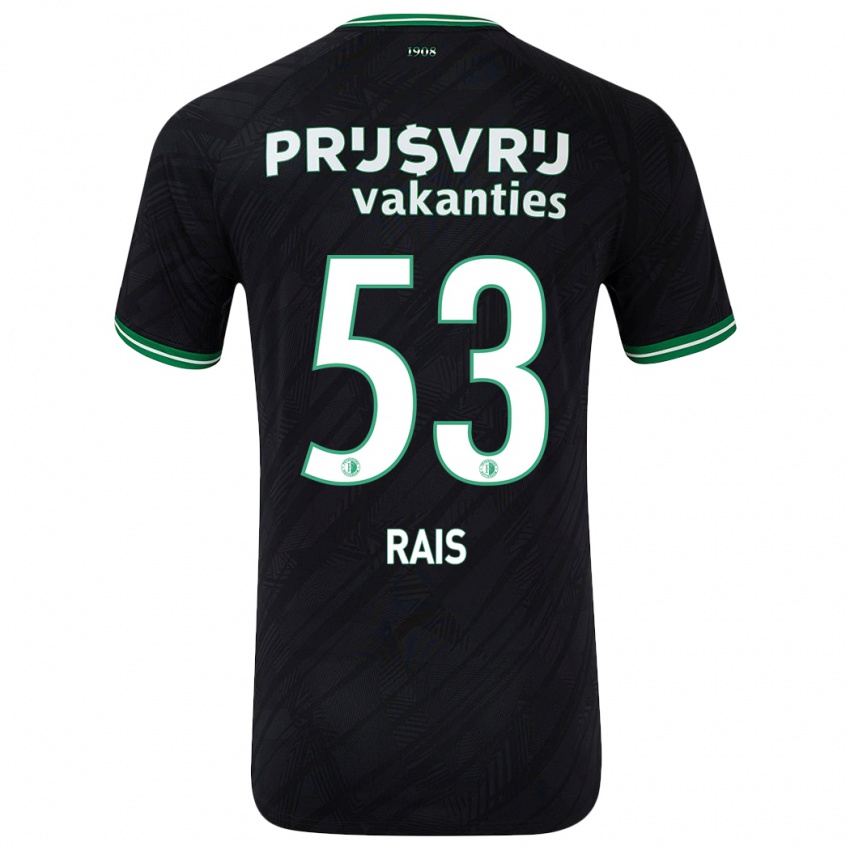 Damen Amir Rais #53 Schwarz Grün Auswärtstrikot Trikot 2024/25 T-Shirt Schweiz