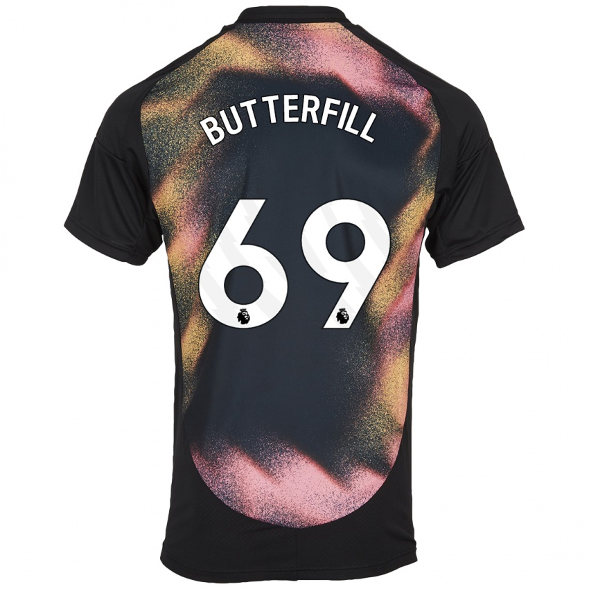 Damen Jack Butterfill #69 Schwarz Weiß Auswärtstrikot Trikot 2024/25 T-Shirt Schweiz