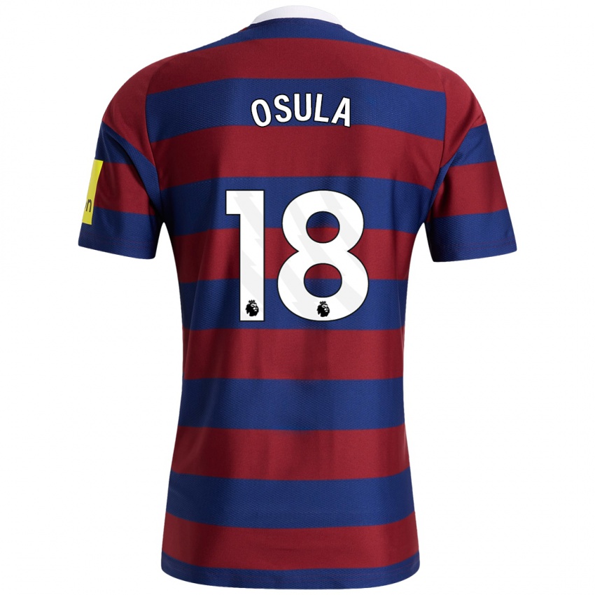 Femme Maillot William Osula #18 Bordeaux Bleu Marine Tenues Extérieur 2024/25 T-Shirt Suisse