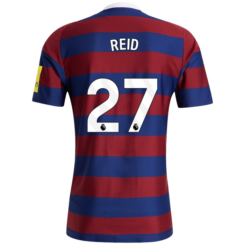 Femme Maillot Hannah Reid #27 Bordeaux Bleu Marine Tenues Extérieur 2024/25 T-Shirt Suisse