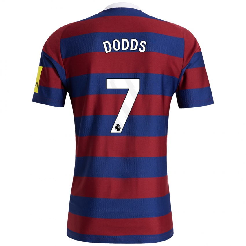 Femme Maillot Tyler Dodds #7 Bordeaux Bleu Marine Tenues Extérieur 2024/25 T-Shirt Suisse