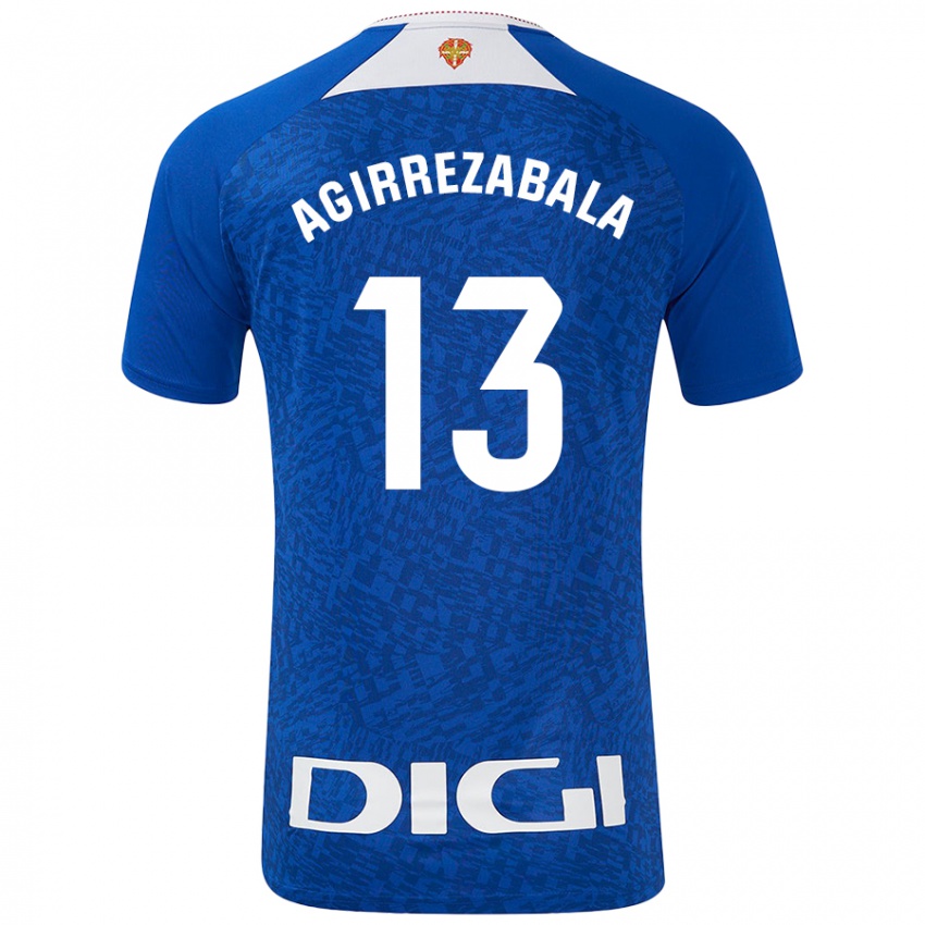 Damen Julen Agirrezabala #13 Königsblau Auswärtstrikot Trikot 2024/25 T-Shirt Schweiz