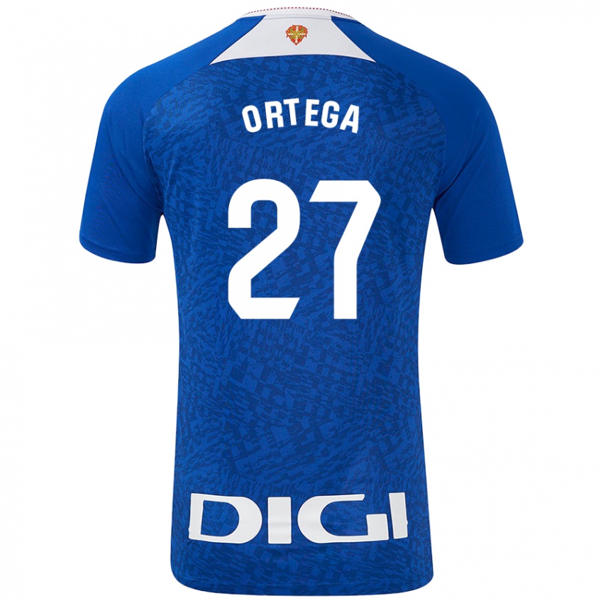 Damen Sara Ortega #27 Königsblau Auswärtstrikot Trikot 2024/25 T-Shirt Schweiz