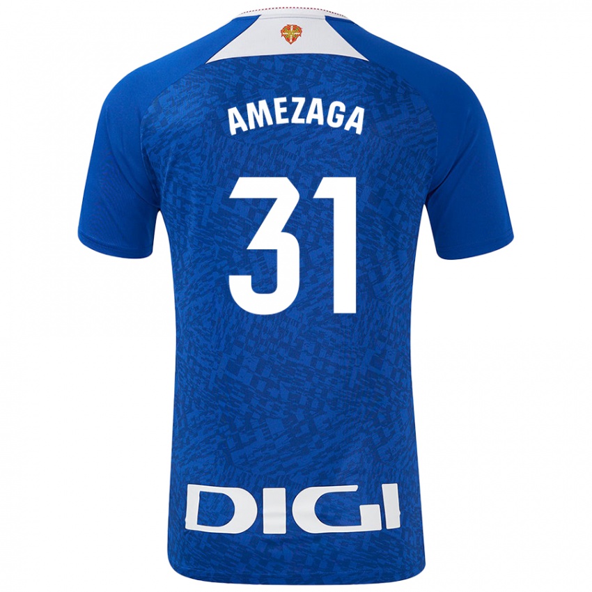 Damen Jone Amezaga #31 Königsblau Auswärtstrikot Trikot 2024/25 T-Shirt Schweiz