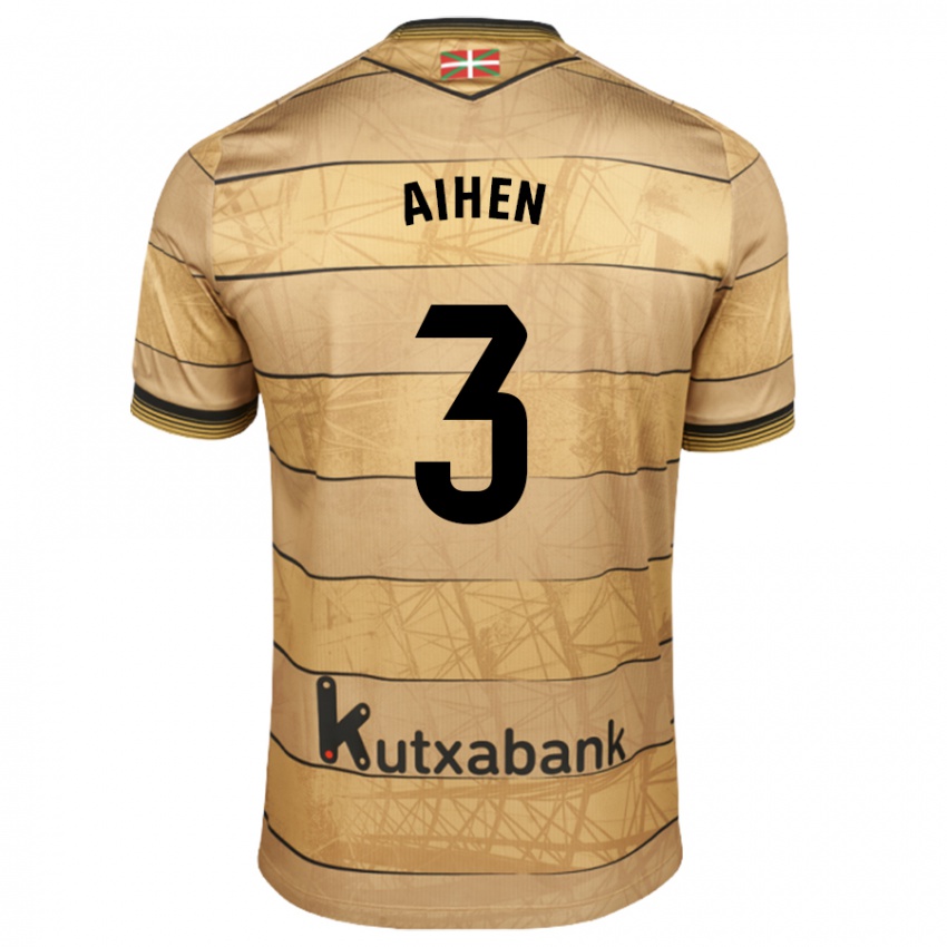 Damen Aihen Munoz #3 Braun Auswärtstrikot Trikot 2024/25 T-Shirt Schweiz