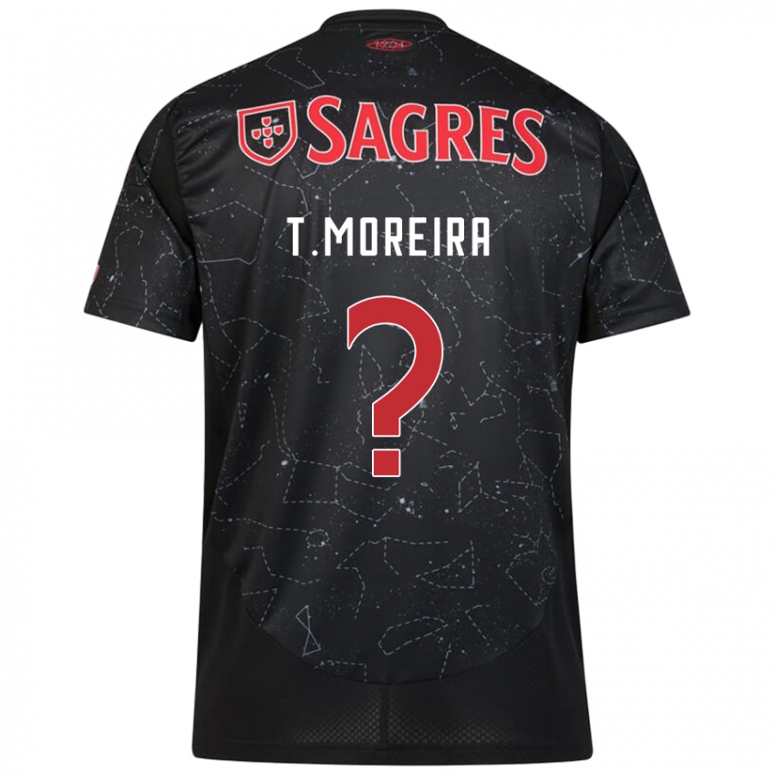 Damen Tomás Moreira #0 Schwarz Rot Auswärtstrikot Trikot 2024/25 T-Shirt Schweiz