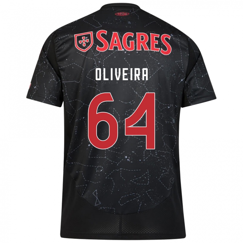 Damen Gonçalo Oliveira #64 Schwarz Rot Auswärtstrikot Trikot 2024/25 T-Shirt Schweiz