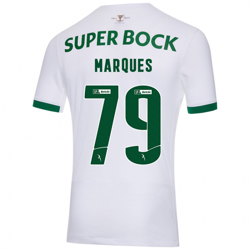 Damen Rodrigo Marquês #79 Weiß Grün Auswärtstrikot Trikot 2024/25 T-Shirt Schweiz