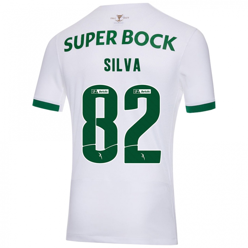 Damen Gabriel Silva #82 Weiß Grün Auswärtstrikot Trikot 2024/25 T-Shirt Schweiz