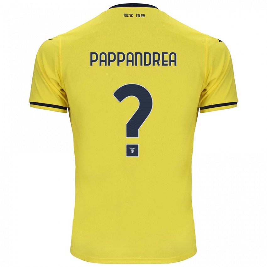 Femme Maillot Filippo Pappandrea #0 Jaune Tenues Extérieur 2024/25 T-Shirt Suisse