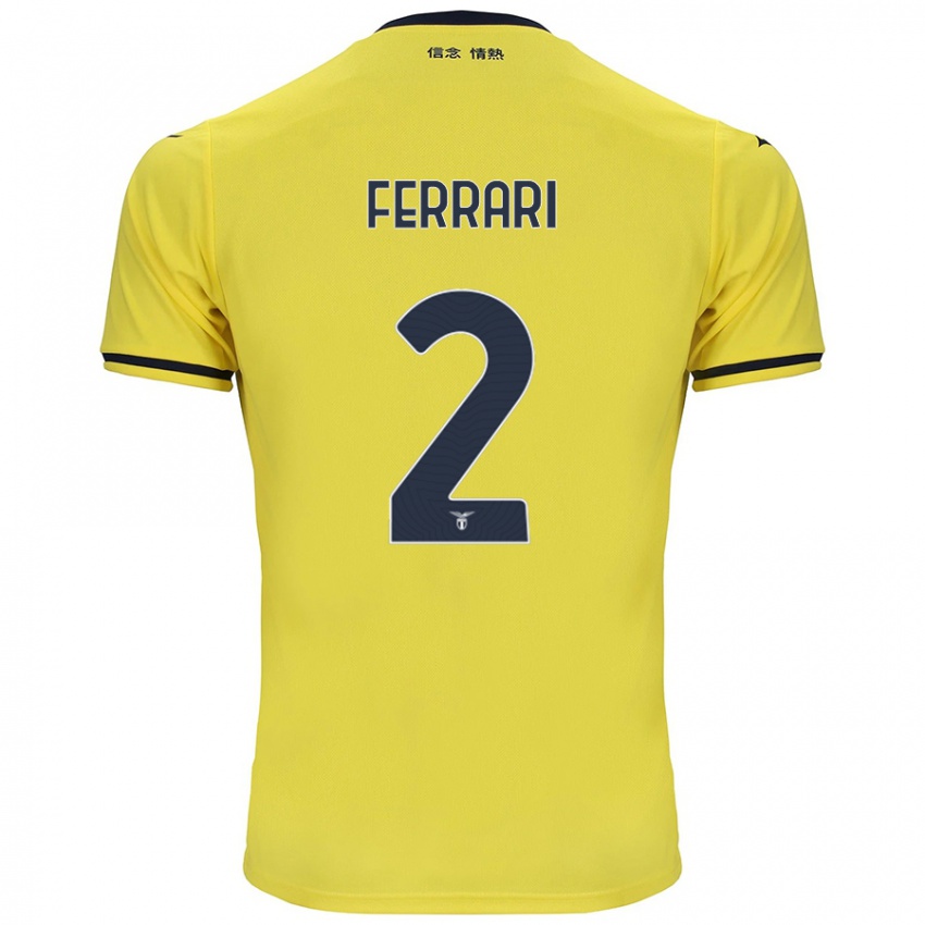 Damen Lorenzo Ferrari #2 Gelb Auswärtstrikot Trikot 2024/25 T-Shirt Schweiz