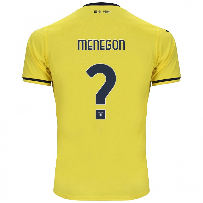 Femme Maillot Riccardo Menegon #0 Jaune Tenues Extérieur 2024/25 T-Shirt Suisse