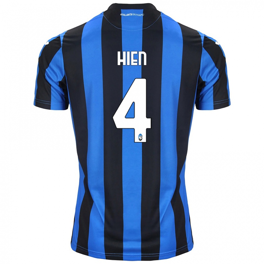 Kinder Isak Hien #4 Blau Schwarz Heimtrikot Trikot 2024/25 T-Shirt Schweiz