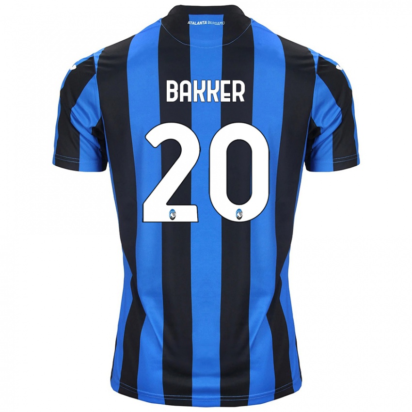 Kinder Mitchel Bakker #20 Blau Schwarz Heimtrikot Trikot 2024/25 T-Shirt Schweiz