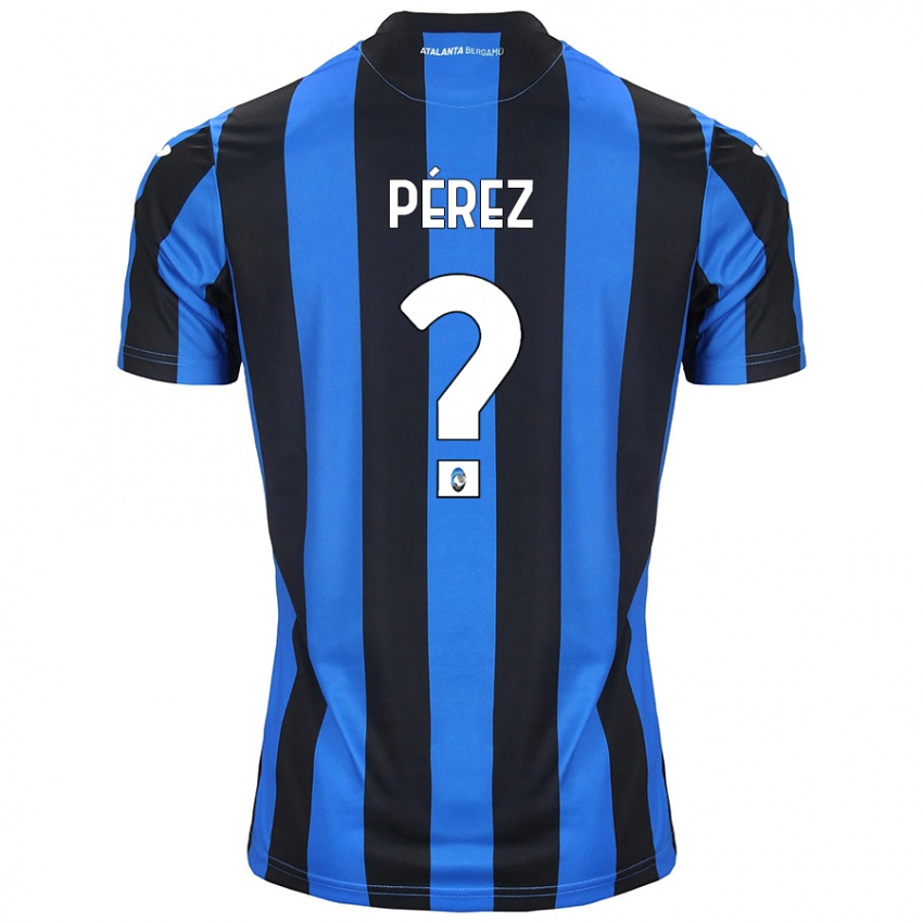 Kinder David Pérez #0 Blau Schwarz Heimtrikot Trikot 2024/25 T-Shirt Schweiz