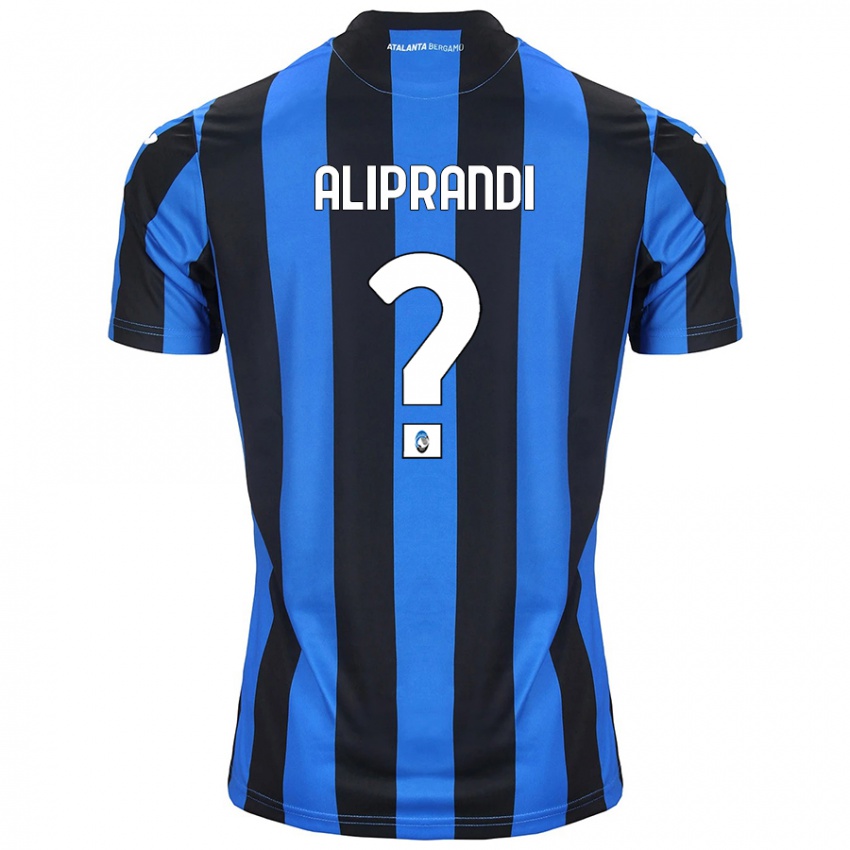 Kinder Mattia Aliprandi #0 Blau Schwarz Heimtrikot Trikot 2024/25 T-Shirt Schweiz