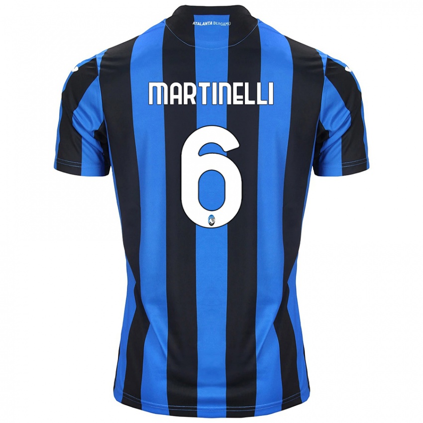 Kinder Gabriel Martinelli #6 Blau Schwarz Heimtrikot Trikot 2024/25 T-Shirt Schweiz