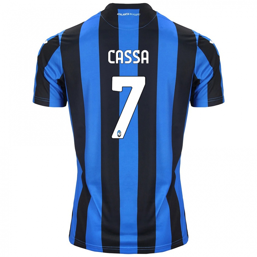 Kinder Federico Cassa #7 Blau Schwarz Heimtrikot Trikot 2024/25 T-Shirt Schweiz