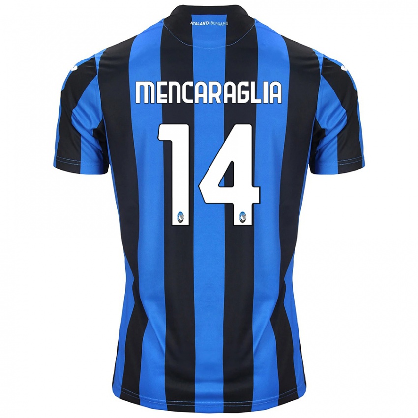 Kinder Filippo Mencaraglia #14 Blau Schwarz Heimtrikot Trikot 2024/25 T-Shirt Schweiz