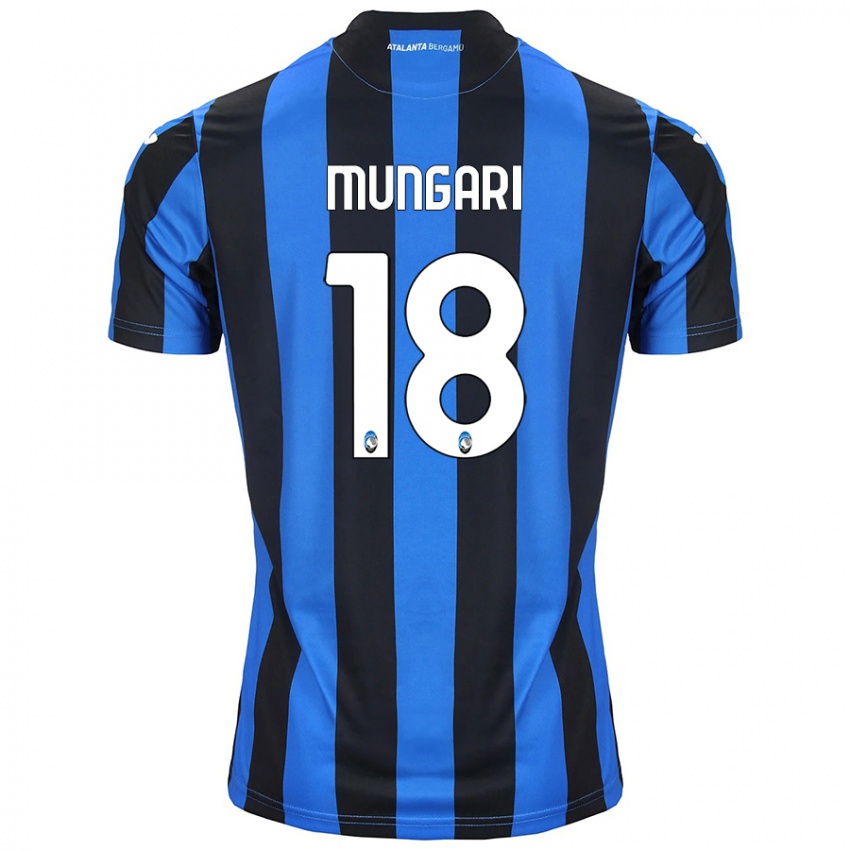 Kinder Giuseppe Mungari #18 Blau Schwarz Heimtrikot Trikot 2024/25 T-Shirt Schweiz