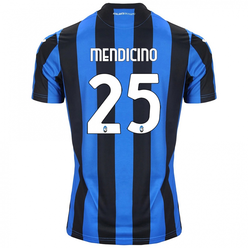 Kinder Leonardo Mendicino #25 Blau Schwarz Heimtrikot Trikot 2024/25 T-Shirt Schweiz