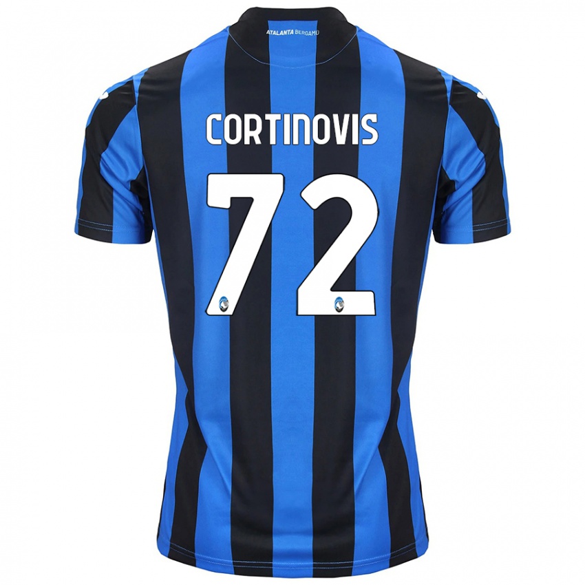 Kinder Alessandro Cortinovis #72 Blau Schwarz Heimtrikot Trikot 2024/25 T-Shirt Schweiz