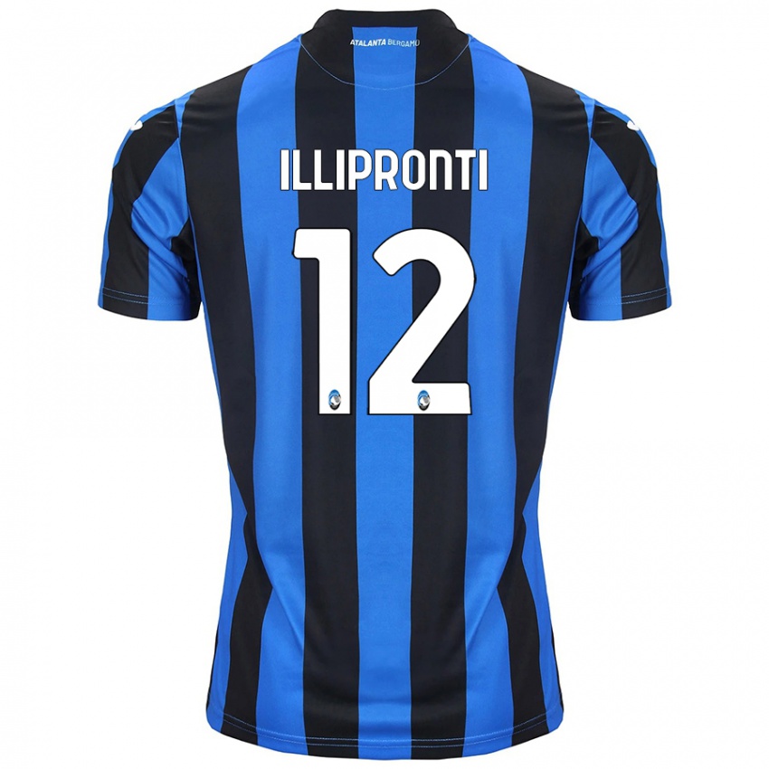 Kinder Filippo Illipronti #12 Blau Schwarz Heimtrikot Trikot 2024/25 T-Shirt Schweiz