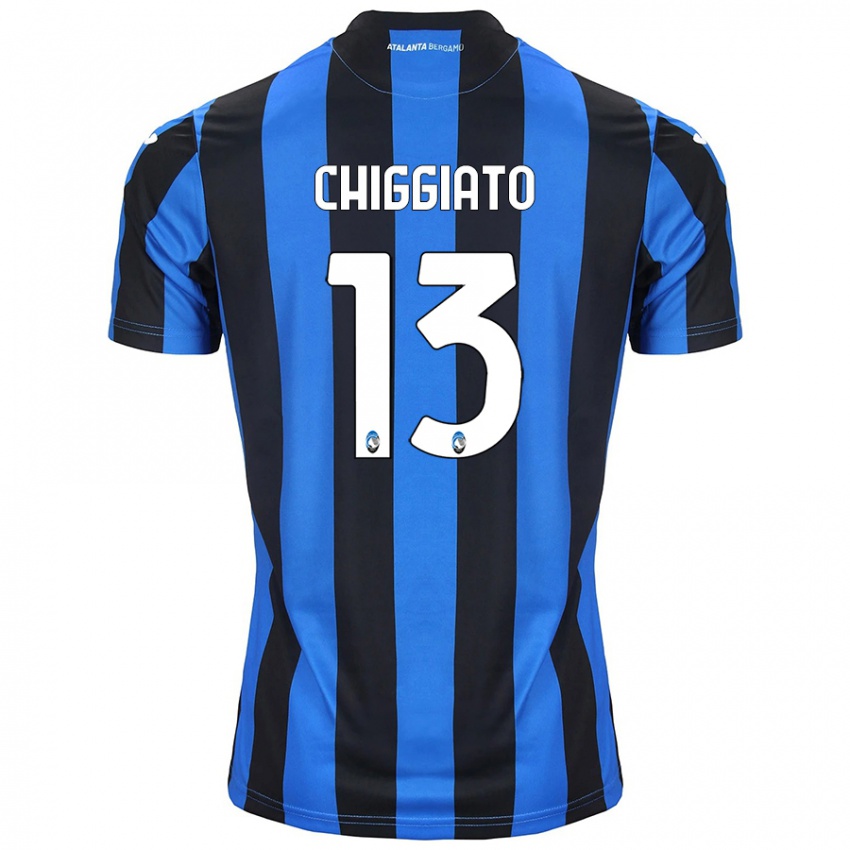 Kinder Gabriele Chiggiato #13 Blau Schwarz Heimtrikot Trikot 2024/25 T-Shirt Schweiz