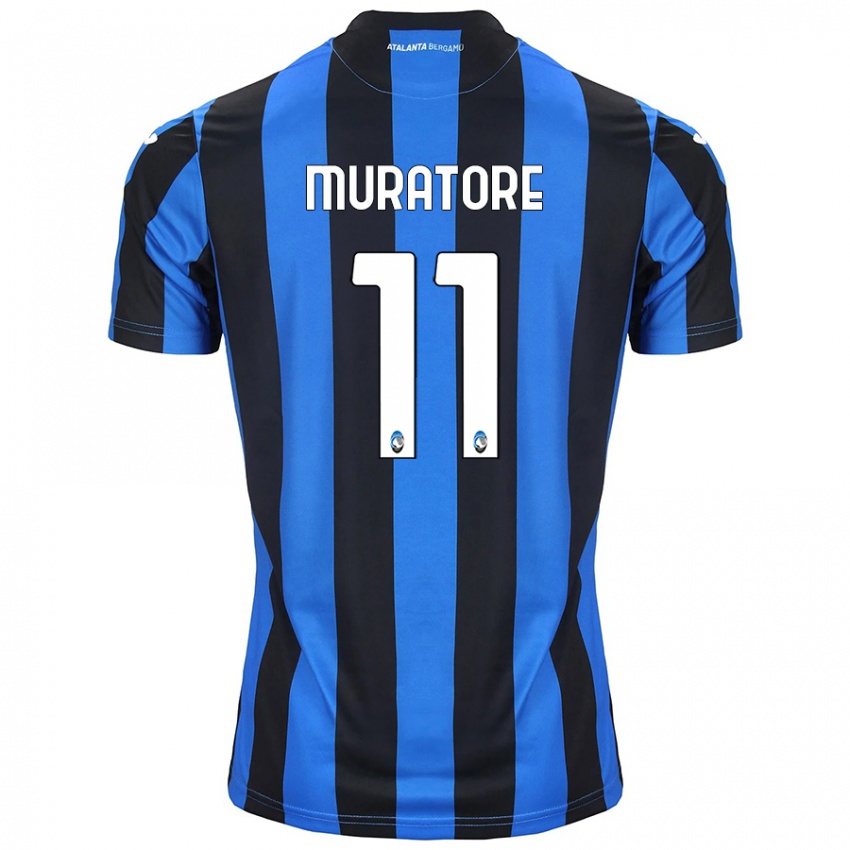 Kinder Simone Muratore #11 Blau Schwarz Heimtrikot Trikot 2024/25 T-Shirt Schweiz