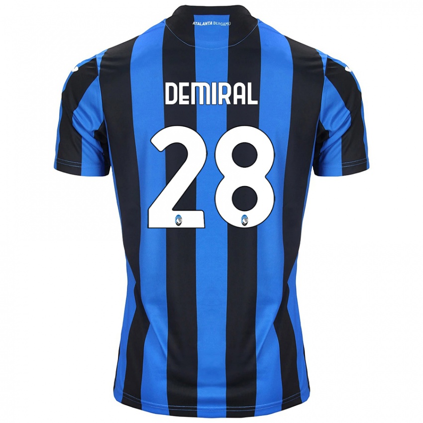 Kinder Merih Demiral #28 Blau Schwarz Heimtrikot Trikot 2024/25 T-Shirt Schweiz