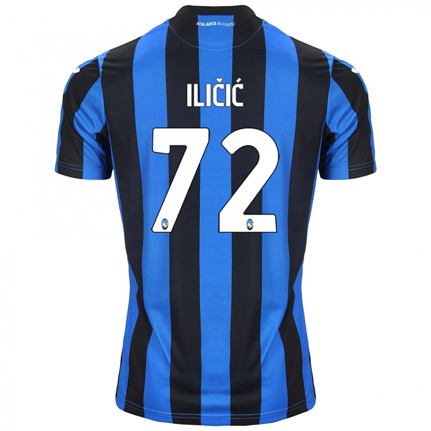 Kinder Josip Ilicic #72 Blau Schwarz Heimtrikot Trikot 2024/25 T-Shirt Schweiz