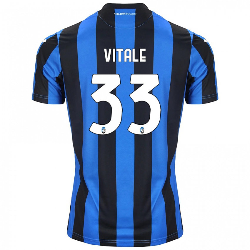 Kinder Francesca Vitale #33 Blau Schwarz Heimtrikot Trikot 2024/25 T-Shirt Schweiz