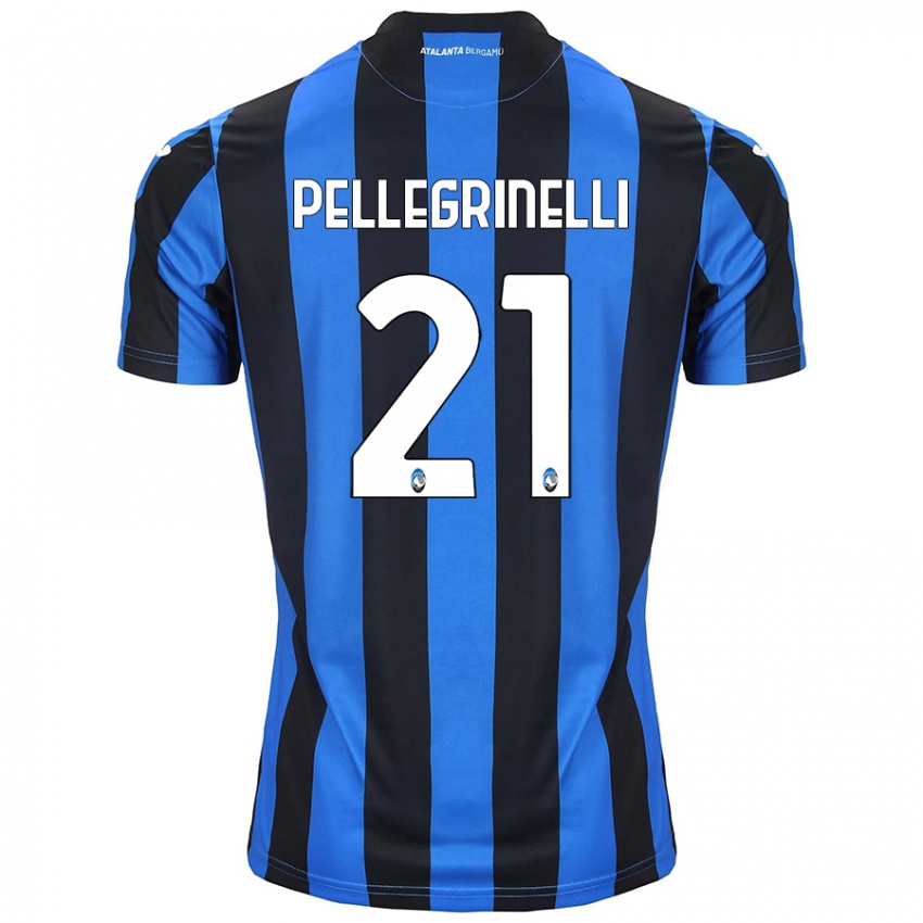 Kinder Giorgia Pellegrinelli #21 Blau Schwarz Heimtrikot Trikot 2024/25 T-Shirt Schweiz