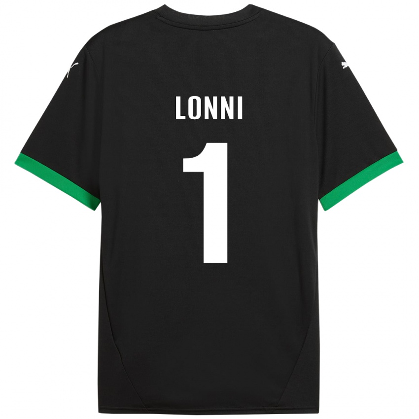 Enfant Maillot Lia Lonni #1 Noir Vert Foncé Tenues Domicile 2024/25 T-Shirt Suisse